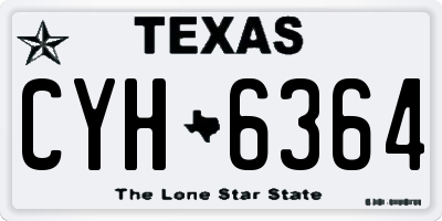 TX license plate CYH6364