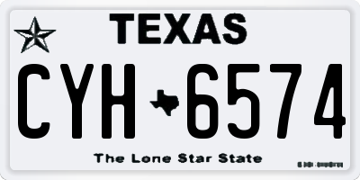 TX license plate CYH6574