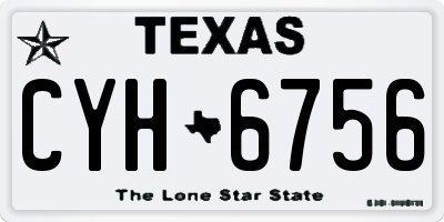TX license plate CYH6756