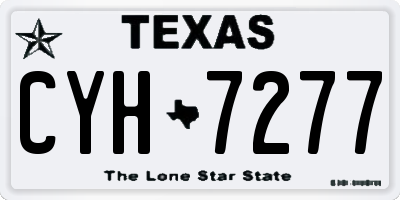 TX license plate CYH7277