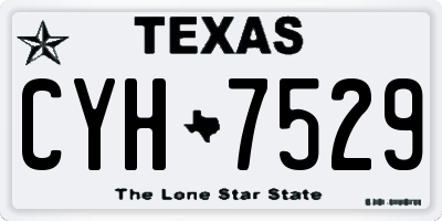 TX license plate CYH7529