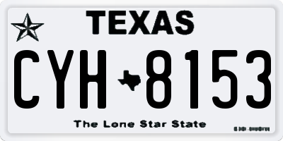 TX license plate CYH8153