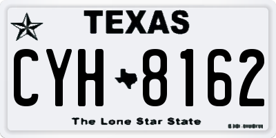 TX license plate CYH8162