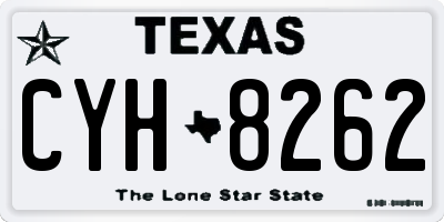 TX license plate CYH8262