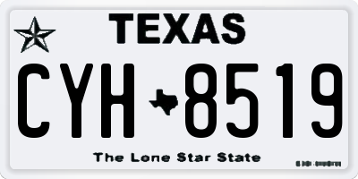 TX license plate CYH8519