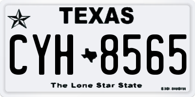 TX license plate CYH8565