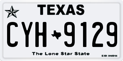 TX license plate CYH9129