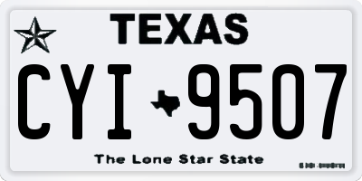 TX license plate CYI9507