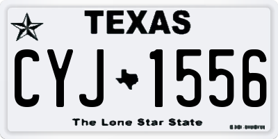 TX license plate CYJ1556