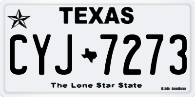 TX license plate CYJ7273