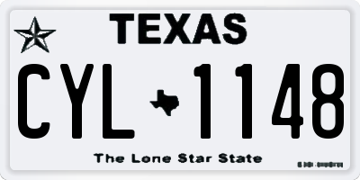 TX license plate CYL1148