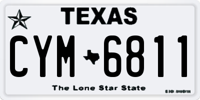 TX license plate CYM6811