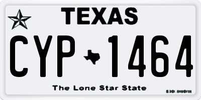 TX license plate CYP1464
