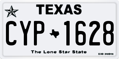 TX license plate CYP1628