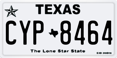 TX license plate CYP8464