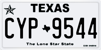 TX license plate CYP9544