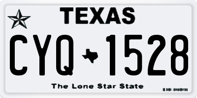 TX license plate CYQ1528