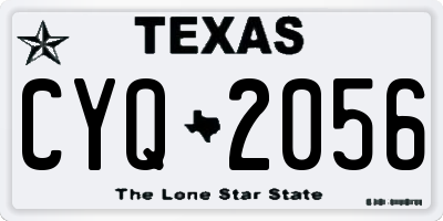 TX license plate CYQ2056