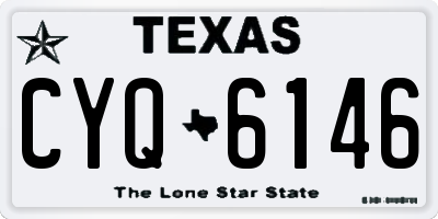 TX license plate CYQ6146