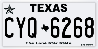 TX license plate CYQ6268