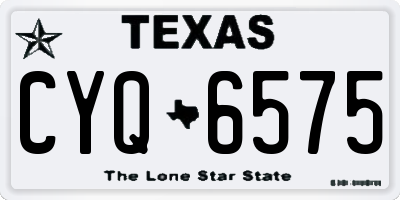 TX license plate CYQ6575