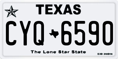 TX license plate CYQ6590