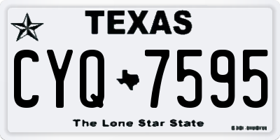 TX license plate CYQ7595