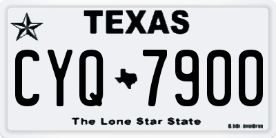 TX license plate CYQ7900