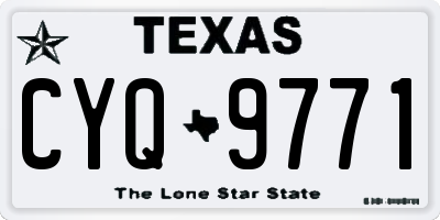TX license plate CYQ9771