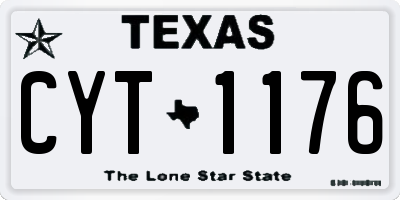TX license plate CYT1176