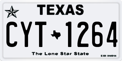 TX license plate CYT1264