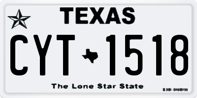 TX license plate CYT1518