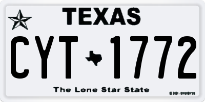 TX license plate CYT1772