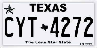 TX license plate CYT4272
