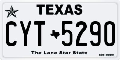 TX license plate CYT5290