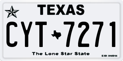 TX license plate CYT7271