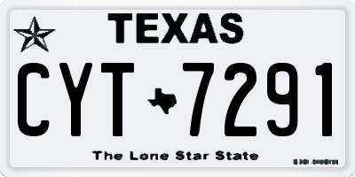 TX license plate CYT7291