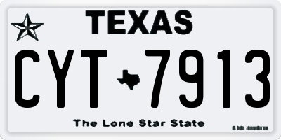 TX license plate CYT7913