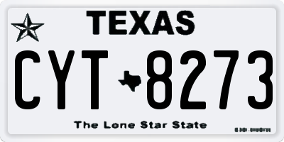 TX license plate CYT8273