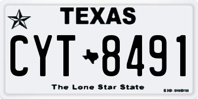 TX license plate CYT8491