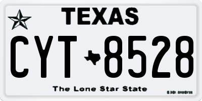 TX license plate CYT8528