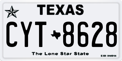 TX license plate CYT8628