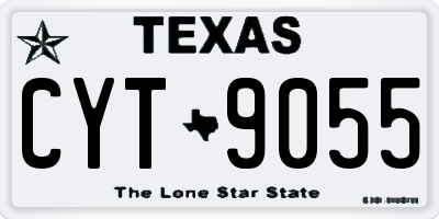 TX license plate CYT9055