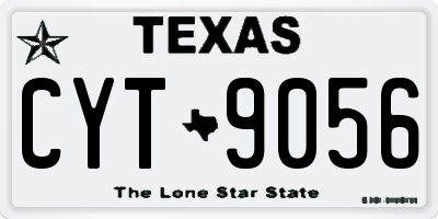 TX license plate CYT9056