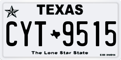 TX license plate CYT9515