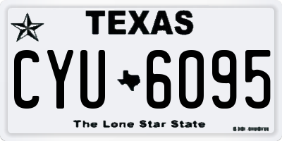 TX license plate CYU6095