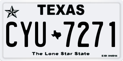 TX license plate CYU7271