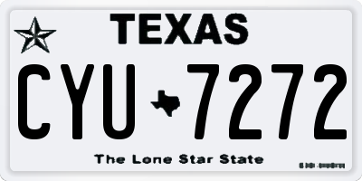 TX license plate CYU7272