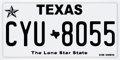 TX license plate CYU8055