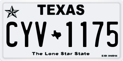 TX license plate CYV1175